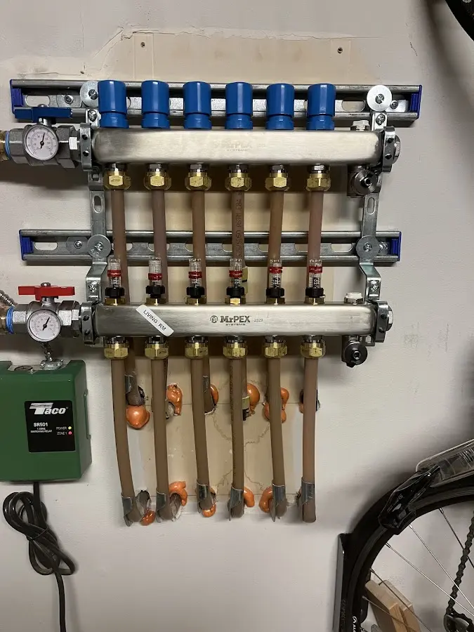 Plumber performing Gas Line Installation at a residential property in Sun City